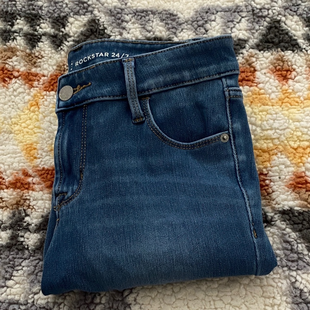 Old Navy Rockstar Dark Blue Skinny Jeans